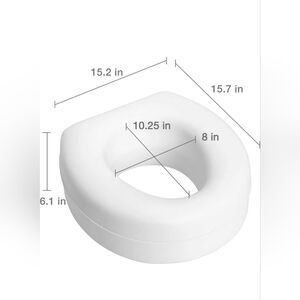 Raised Toilet Seat for round toilet.